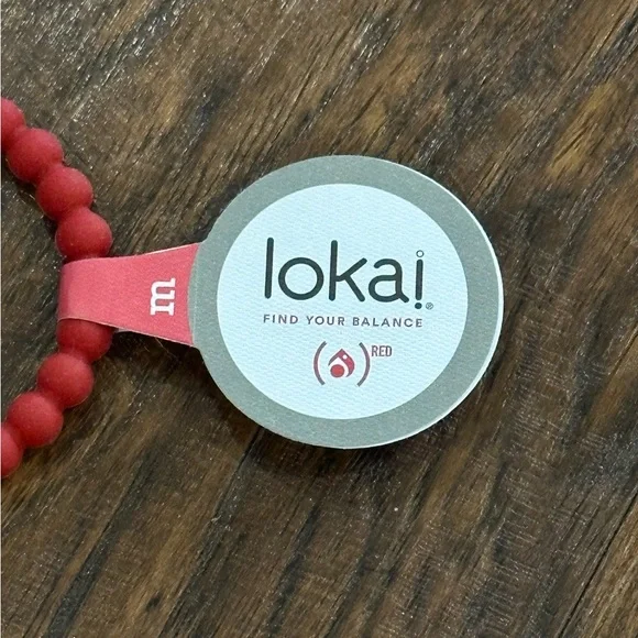 Lokai Red Bracelet Size M - Picture 3 of 4